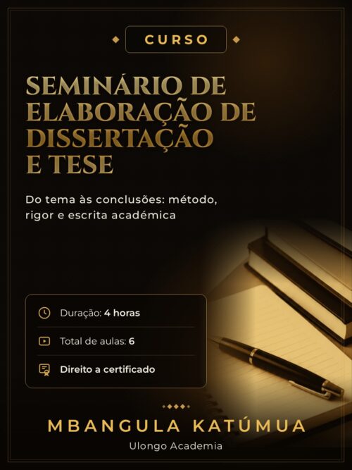 Curso – Seminário de Elaboração de Dissertação e Tese
